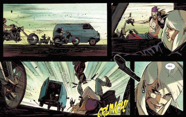 Car chase Dead Body Road