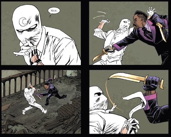 Moon Knight fight tie